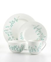 Martha Stewart Collection "Maidenhair Fern" 4-Piece Place Setting in Ocean