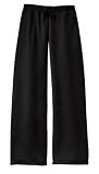 NEW District Threads - Ladies Velour Fitted Flare Pants Black-XXL