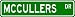 MCCULLERS Street Sign ~ Personalized Family Lastname Sign ~ Gameroom, Basement, Garag...