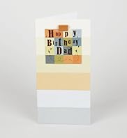 Text Squares Dad Birthday Card