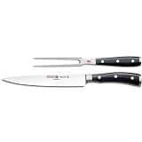 Wusthof Classic Ikon Two-Piece Carving Set, Black by W�sthof