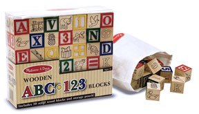 Wooden ABC & 123 Blocks - (Child)