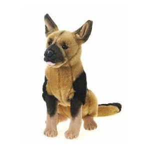 Plush Sitting German Shepherd 13 by Fiesta Toys