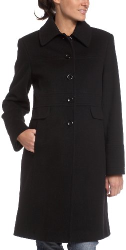 Larry Levine Women's Single Breasted Walker Shirt Collar