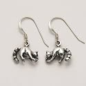 Small Raccoon Earrings