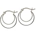 Signature Tarnish Free Double Wire Hoop STERLING SILVER