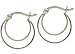  : Signature Tarnish Free Double Wire Hoop STERLING SILVER