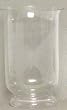 Individually Hand Etched Butterfly Glass Candle Shade 8"H Set of Two