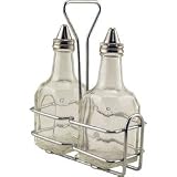 Oil and Vinegar Dispenser Bottle Set with Stand