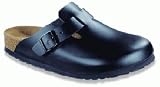 Birkenstock clogs Boston from Leather in Black with a narrow insole