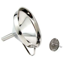 Stainless Steel Funnel and Strainer Set