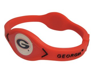 Georgia Bulldogs Bracelet Wristband RED & BLACK (Small, 7