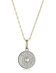Mizuki Gold and Silver Diamond Evil Eye Necklace