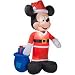 7 Ft. - Gemmy Christmas Airblown Inflatable - Disney - Mickey Mouse Santa