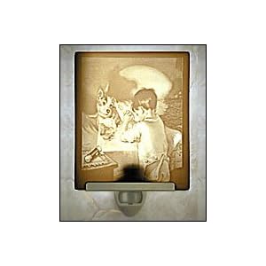 Buy Bedtime Prayer Lithophane Porcelain Curved Night Light by The Porcelain Garden now!