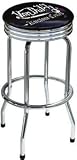 Von Dutch Purple Swivel Backless Bar Stool