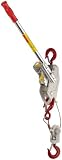 Lug-All 3000-10 Small Frame Cable Ratchet Winch Pulley Hoist, 1-1/2 ton Capacity, 5' / 10' Lifting Height