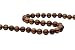 9-10mm Cultured Freshwater Chocolate Pearl Necklace with Sterling Silver Clasp