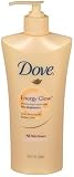 Dove Energy Glow Shimmering Lotion With Soft Shimmer Particles, Packaging May Vary, All Skin Tones, 10.8 Oz (320 Ml) (Pack of 3)