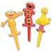 Sesame Street - Elmo Zoe Big Bird Birthday Cake Topper Picks - 12ct