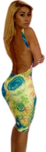 women sexy club wear dress ladies backless bandage party night club bodycon L