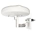 1byone 60 Miles 360° Reception Omni-directional Amplified Outdoor HDTV Antenna for FM / VHF / UHF, Anti-UV Coating, Detachable Amplifier USB Power Supply, Waterproof and Super Compact