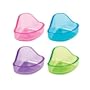 Biddie Buddies Blue Small Animal Food Feeder Bowl Dish for Hamsters Gerbils & Mice 3.5"L x 2.5"W x 2"H