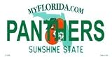 Florida State Background License Plates Panthers Plate Tag Tags auto vehicle car front