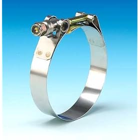 Murray T-Bolt Steel Hose Clamp with Steel Screw, 6.31"-6.62", 3/4"W, 50-60 lbs Torq