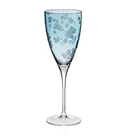 Geisha Etched Wine Glass