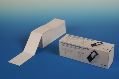 Seiko Instruments Etiketten Visiten,-Besucher,-Informations- Karten, weiß 57mm x 90mm