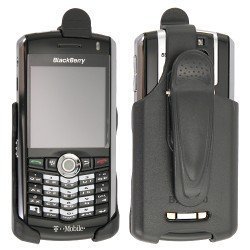 Black Holster Belt Clip Holder + Car Auto Charger For Blackberry 8100 Pearl T-Mobile Cellular Phone Sold By TopDeals888