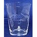 Individually Hand Etched Fishing Fly Rocks Glass 4.5"H Set / 4