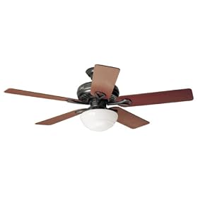Hunter 21538 The Vista 52-Inch Five-Cherry Dark Walnut-Blades-Ceiling Fan, Iron by Hunter Fan Company