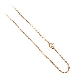 18k Rose Gold over Sterling Silver 1mm Rolo Chain Necklace 14 16
