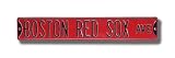 BOSTON RED SOX BOSTON RED SOX AVE  Red Authentic METAL STREET SIGN (6 X 36)