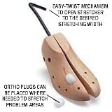 Cedar Shoe Stretcher with 2 Ortho Plugs, Each
