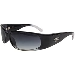 Black Flys Gloss Black Fade MICRO FLY 2 Sunglasses with Grey Lenses
