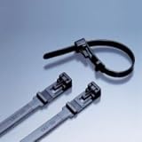 エスケイ工機 SKリリースタイ 再使用可能 標準グレード 全長150mm 幅6.9mm 100本入り RS-130HC