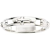 Sterling Silver Rosary Ring Size 6