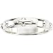 14K White Gold Rosary Ring - Size 8