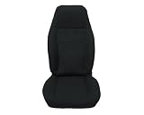 Acme U103-139 Front Black Vinyl Bucket Seat Upholstery with Ebony Cloth Inserts