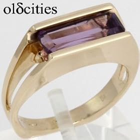 14K Yellow Gold Custom Amethyst Ring - OldCities Custom Jewelry by