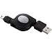 ELECOM 巻き取り式USB2.0ケーブル (PS3・PSP対応)A-miniBタイプ 1.5m U2C-GMRLM15BK