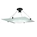 Sonneman 3404.25 1-Light Bowl Semi-Flush Mount Light Fixture, Black