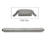 CRL Stainless Steel Strike Plate for Frameless Pivot Shower Door S0H334 Slip-On Handle