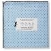 Ultimate Receiving Blanket - Pastel Blue with Brown Dots
