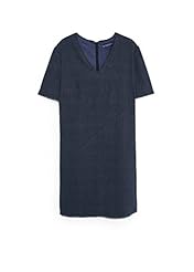 Plus Size V-neck Cotton/Elastane/Polyamide/Polyester/Wool Short Sleeves  Dress