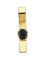 14K Yellow Gold Oval Cut Onyx Pendant -- LIFETIME WARRANTY