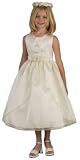 CLEARANCE New Satin & Organza Pageant/Flower Girl Dress Ivory or Pink